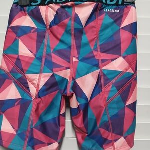 Pre-owned Adidas Colorful Geometric Athletic Shorts